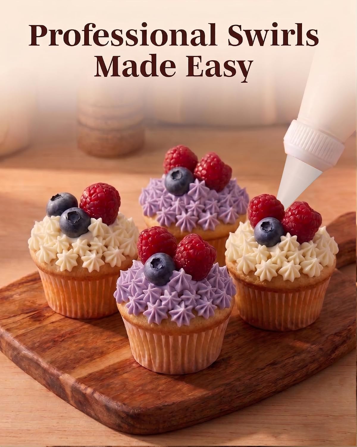 Reusable Plastic Piping Tips, Nozzles Standard Size Star Tip #20
