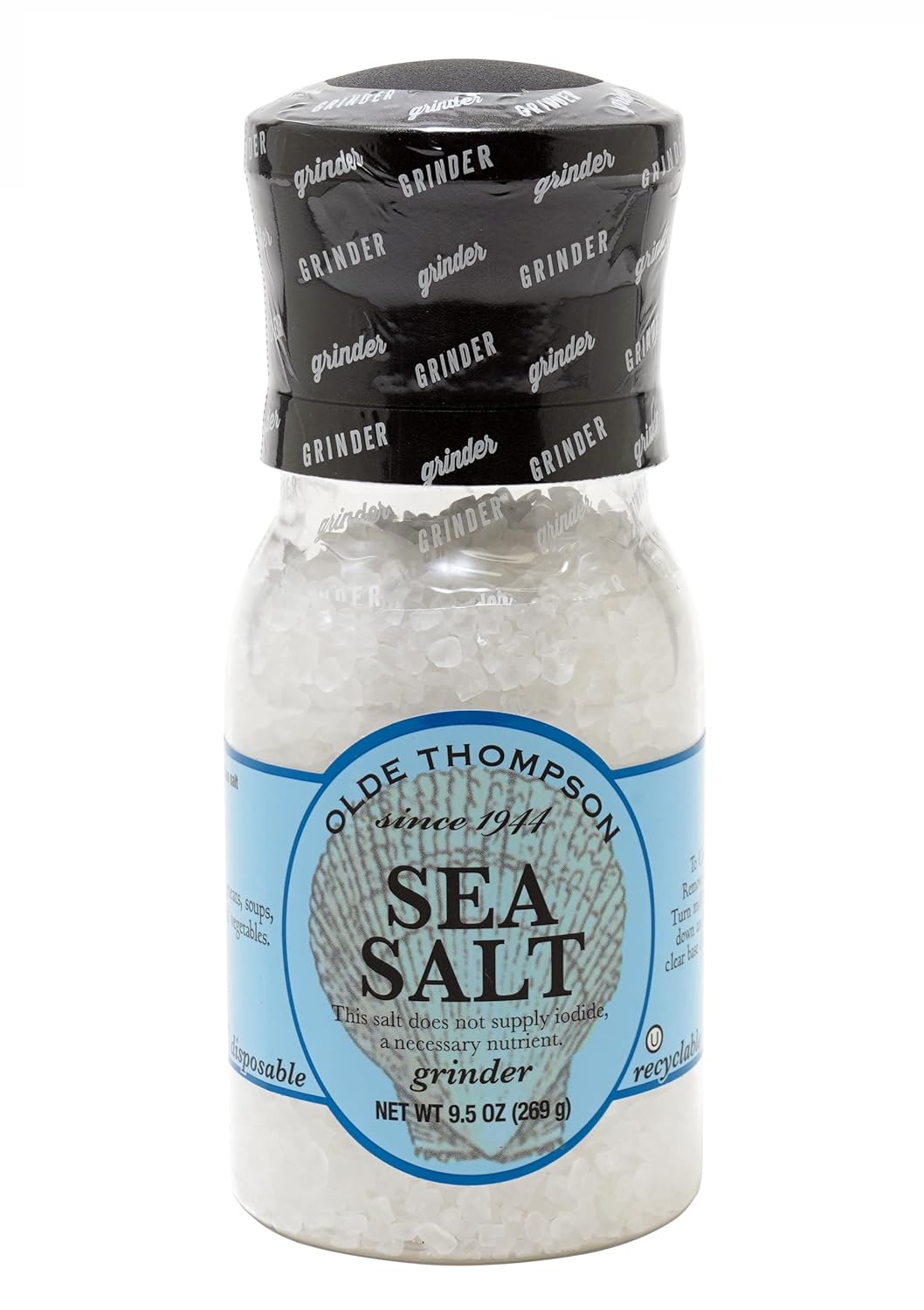 Olde Thompson Himalayan Pink Salt Grinder, 10 Ounce