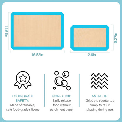 Silicone Baking Mat, Nonstick & Reusable
