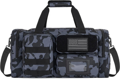 Tactical Pistol Range Bag, Gun Range Bag for Handguns, Shooting Duffle Range Pistol Bag with 6X Magazine Slots, Extra Pockets for Ammo and Essentials