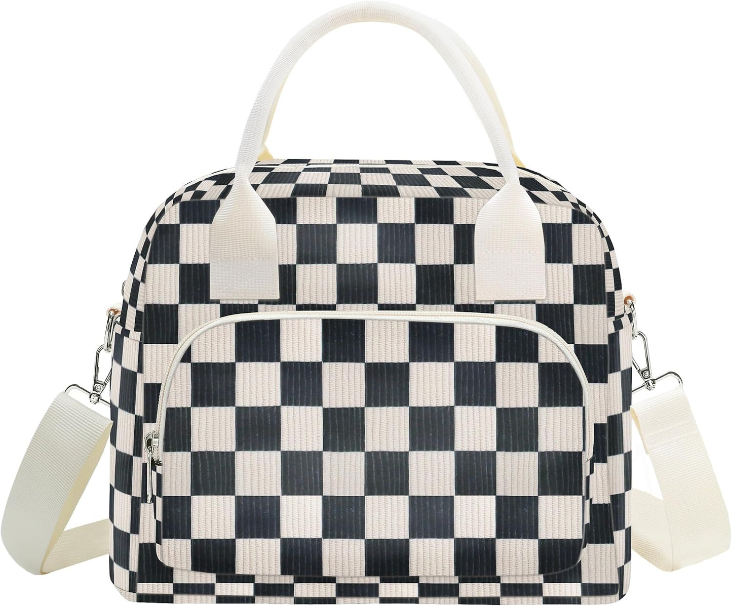 RLGPBON Insulated Lunch Bag Teen Girls, Preppy Lunch Box Large Insulated Lunch Bag Reusable Lunch Tote Bag, Preppy LunchBag for Girls School Travel Picnic