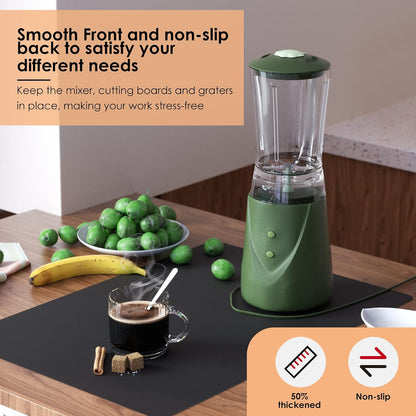 KitchenRaku Extra Large Silicone Mat for Kitchen Worktop Protector, Thickened Nonstick Heat Resistant Countertop Mat, Nonskid Placemat, Craft Mat, Table Mat (Grey, 23.6"x31.5")