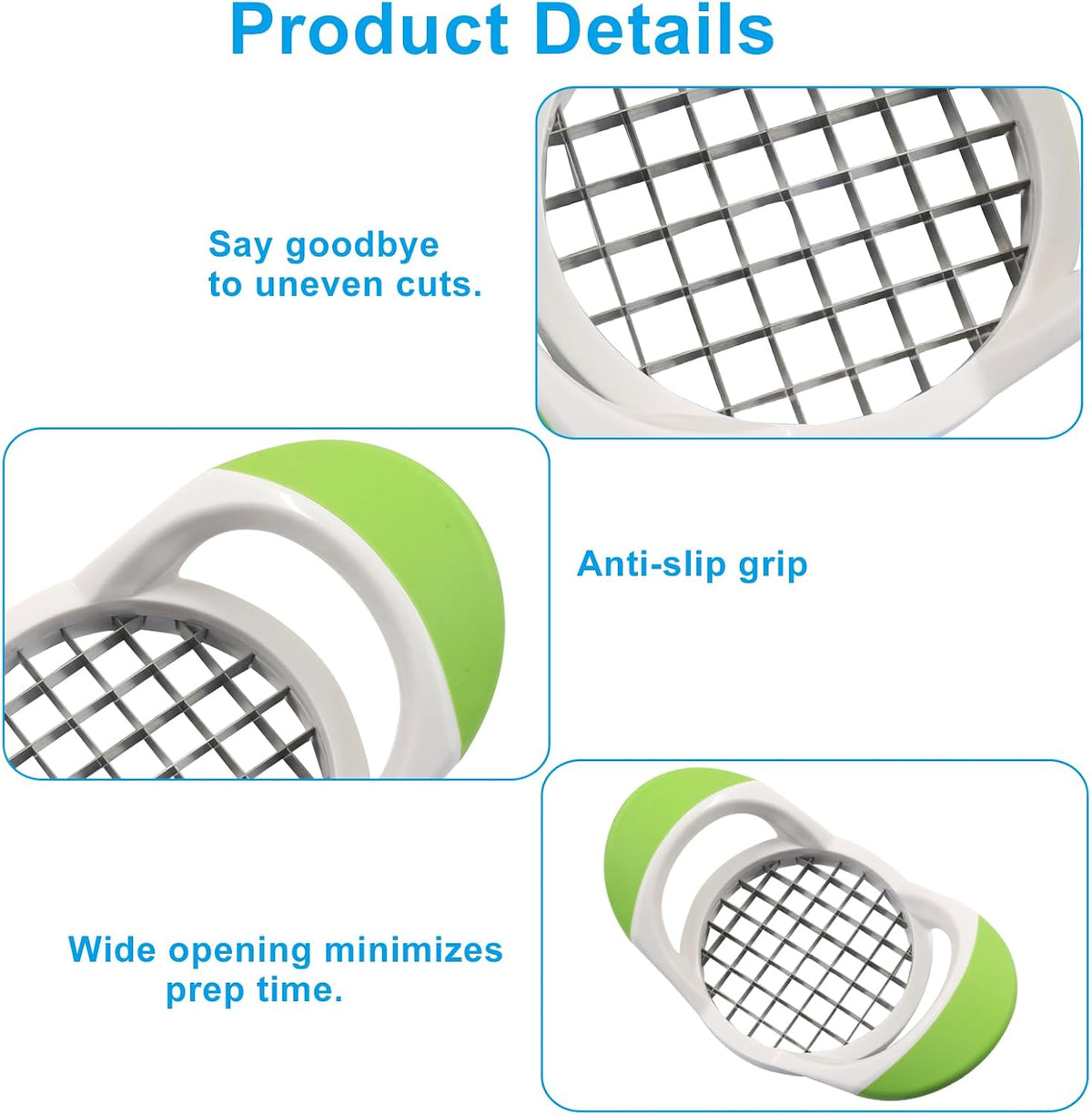 1 Pack Potato Fries Cutter, 304 Stainless Steel