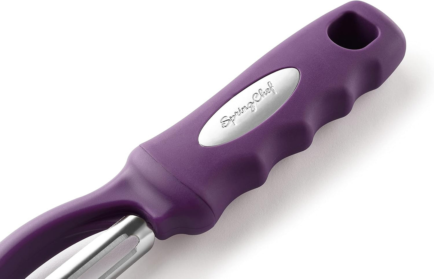 Spring Chef Premium Swivel Vegetable Peeler, Soft Grip Handle and Ultra Sharp Stainless Steel Blades - Perfect Kitchen Peeler For Veggie, Fruit, Potato, Carrot, Apple - Mango