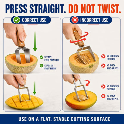 Limited Edition 2026 2-in-1 Fruit Cutter Set, Triangle Slicer & Cube Dicer