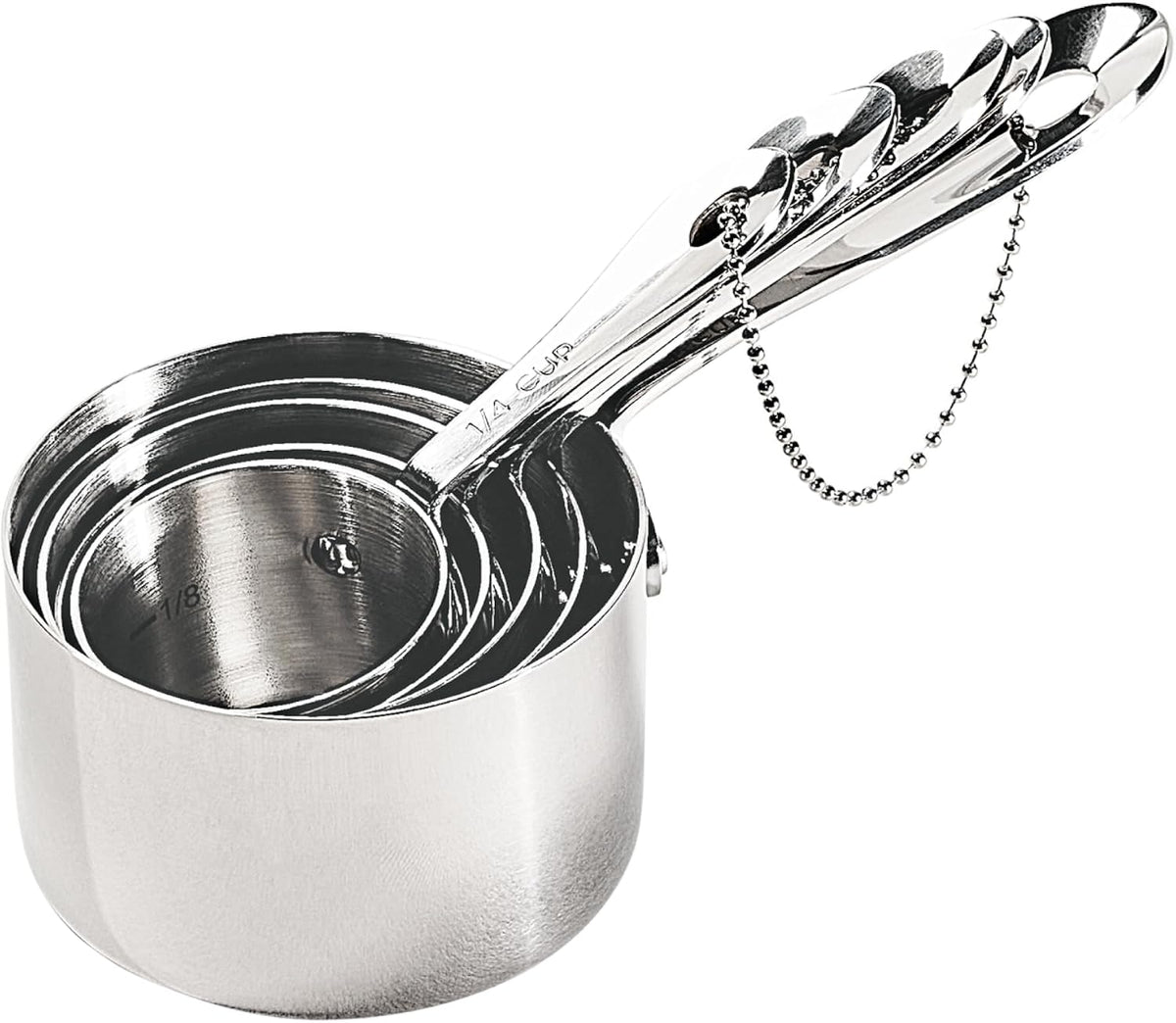 All-Clad Stainless Steel 5-Piece Measuring Cup Set, Kitchen Tools, 5 piece