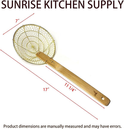5" Round Brass Spider Strainer Sunrise Kitchen Supply