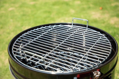 Sophia & William 18-Inch Vertical Charcoal Smokers BBQ Grills with Porcelain-Enameled Smoking Chamber & 2-Layer Smoking Shelves, Outdoor Smokers & Tabletop Grill Combo for Barbecue Camping(Black)
