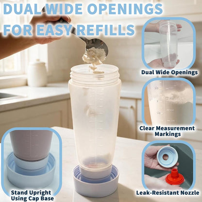 2 Pancake Batter Dispenser with BlenderBall&Silicone Spatula&Cleaning Brush
