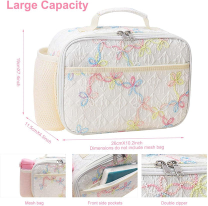 RHCPFOVR Kids Lunch Bag - Insulated Lunch Box for Boys Girls,Washable Lunch Bag and Reusable Toddler Leak-proof Lunchbox for School and Daycare - Colors B