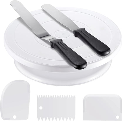 Kootek Cake Decorating Kit with Turntable Baking Supplies for Beginner Pros