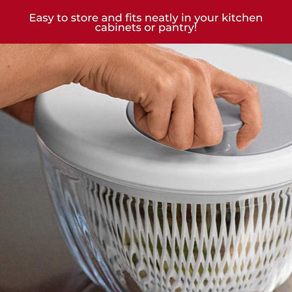 Guzzini Twist & Dry Salad Spinner, Blue 170900134