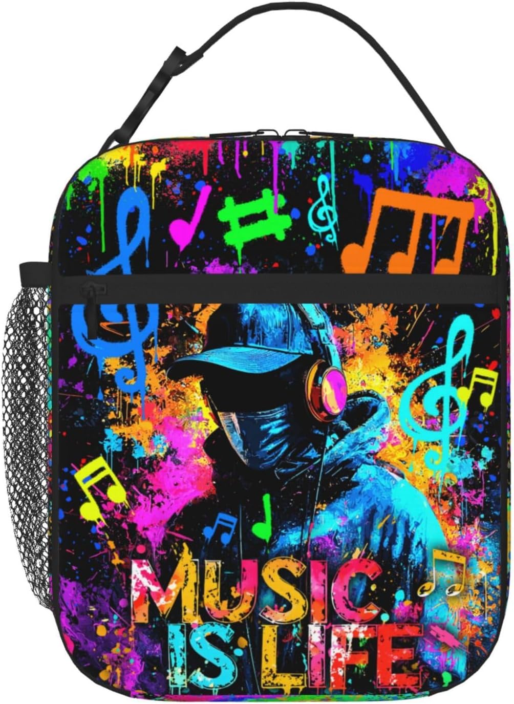 Boys Lunch Box for School Insulated Football Lunch Bag for Kid Boys Girls Teen Bento Boxes to School Office Picnic Travel Hiking Lunchbag Waterproof Leakproof with Adjustable Shoulder Strap