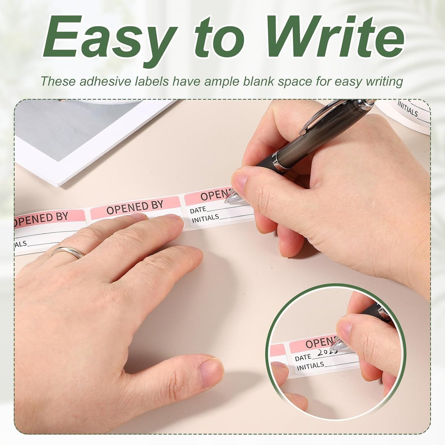 PATIKIL 500 Pcs Expired Date Label Stickers Roll, 2 x 1 Inch Removable Inventory Labels Adhesive Food Sticker Roll for Marking Organizing Inventory and Food Container, White and Black