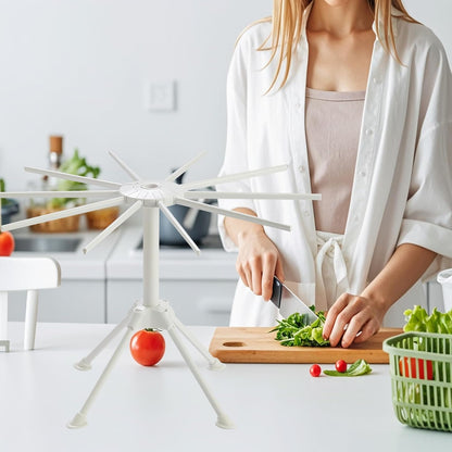 2 Pack Foldable Pasta Drying Rack, Homemade Fresh Spaghetti Stand