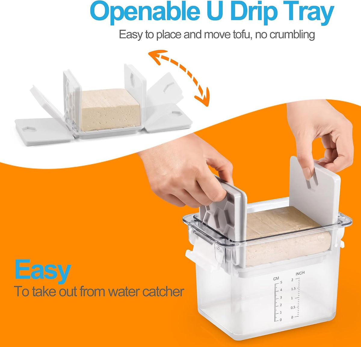 VALLEYHIKE Powerful Adjustable Tofu Press, Dishwasher Safe