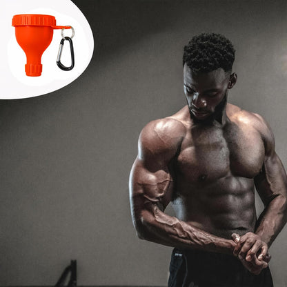 2 Pack Premium Protein Powder Containers - Portable Protein Funnels(50ml)