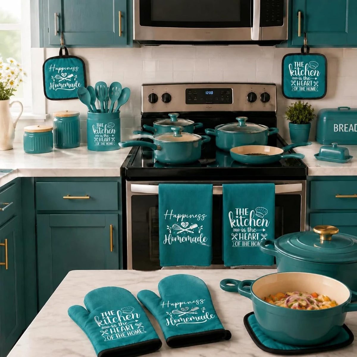 Sratte 6 Pcs Farmhouse Kitchen Decor Accessories Set