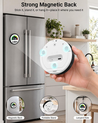 Digital Magnetic Kitchen Timer for Cooking, Rechargeable, Loud Alarm