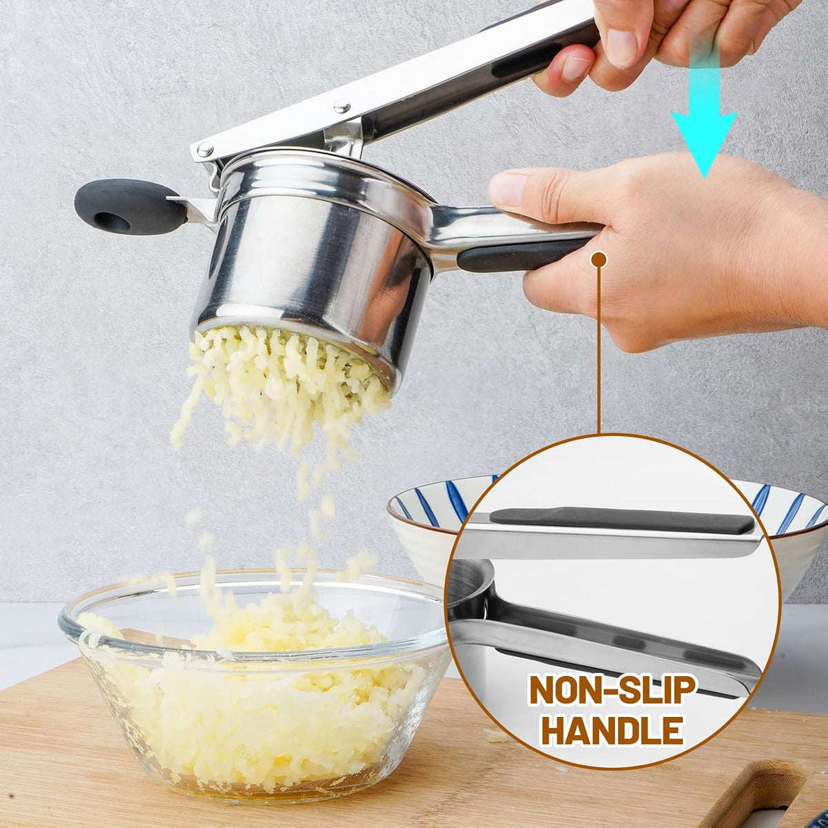 Potato Ricer Potato Masher Spaetzle Maker Potato Press for Kitchen