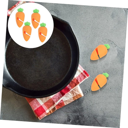 6pcs Silicone Lifters Heat-resistant Cartoon Lid Stoppers for Boil over Prevention Safe Kitchen Utensils for