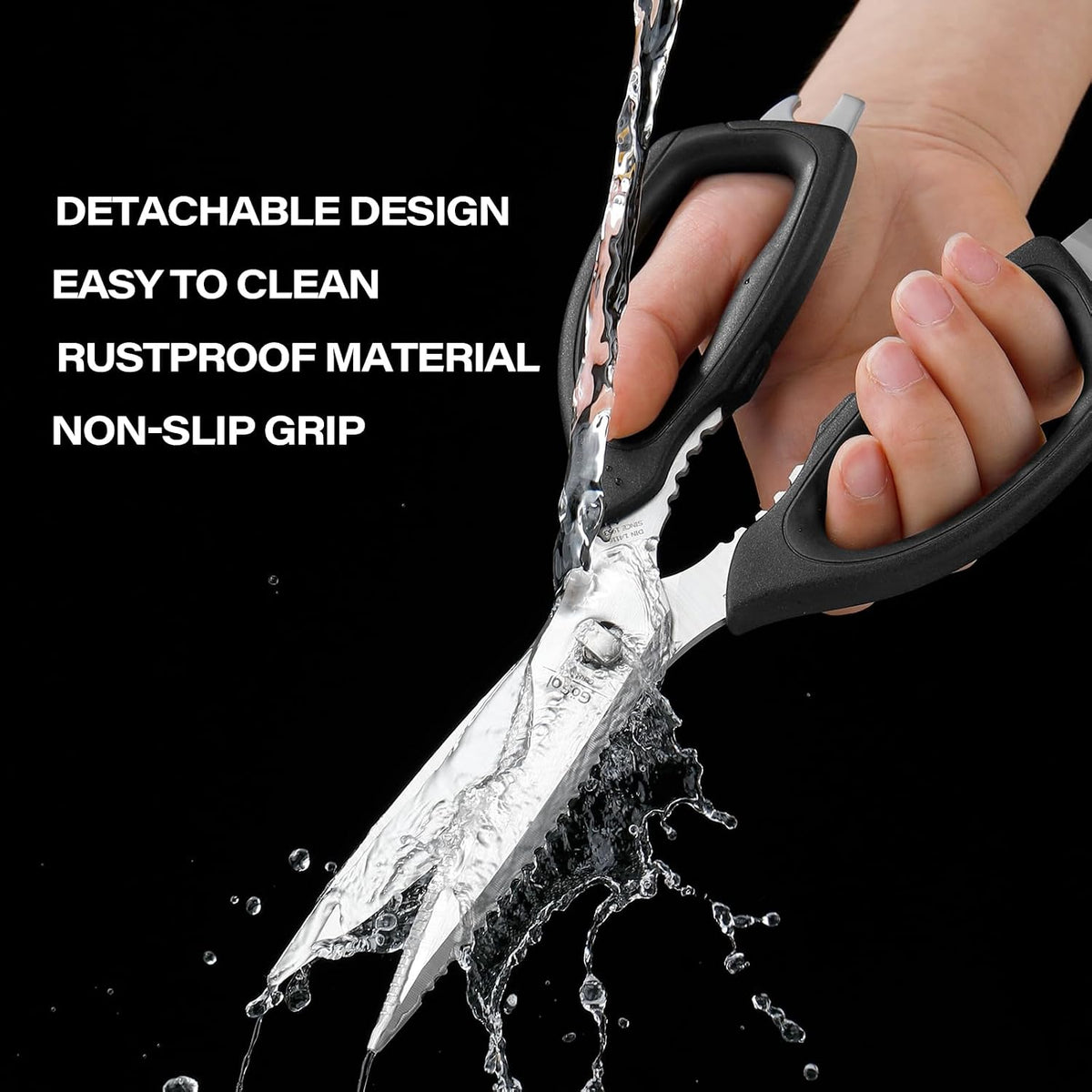 Heavy Duty Kitchen Shears Come Apart Kitchen Scissors with Serrated Blades