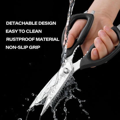 Heavy Duty Kitchen Shears Come Apart Kitchen Scissors with Serrated Blades