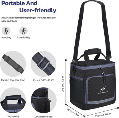 Maelstrom Lunch Box for Men,Insulated Lunch Bag Women/Men,Leakproof Lunch Cooler Bag, Lunch Tote Bag