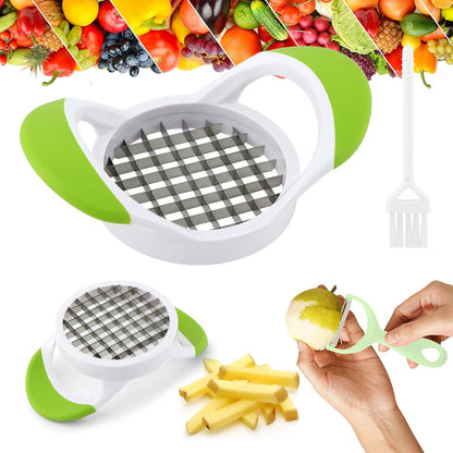 French Fry Cutter for Potato Stainless Steel French Fry Slicer