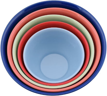 Pioneer Woman Floral Spring Bouquet Melamine Mixing Bowl Set, 10 Piece Set With Lids