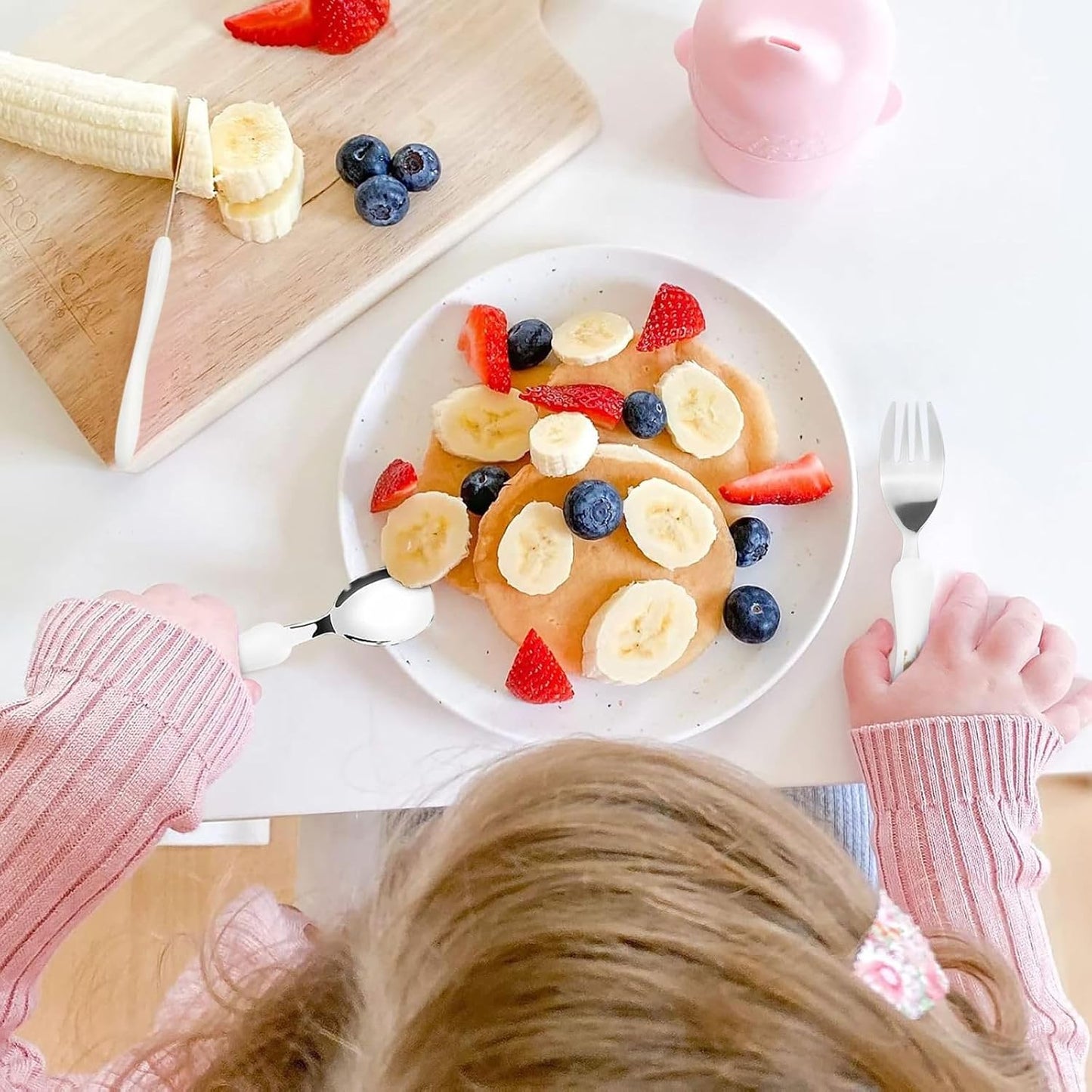 3-Piece Kids Silverware Set With Storage Case, Stainless Steel Reusable Children Safe Knife Spoon Fork Set Shih Tzu Dog Children Flatware Set For Kids Lunch Box