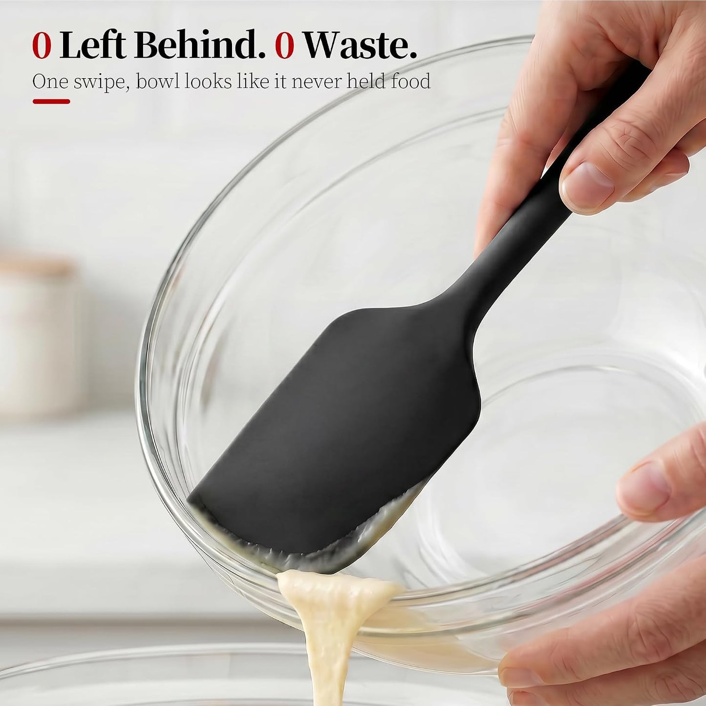 600ºF Heat Resistant Spatula, 11.34 inch High Heat Food Safe Semless Kitchen Silicone Scraper for Cooking Baking Mixing Scraping Stirring Nonstick Cookware Pan Bowl (Aqua Sky)