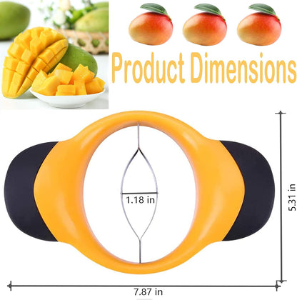 Mango Slicer, Mango Cutter with Stainless Steel Blade