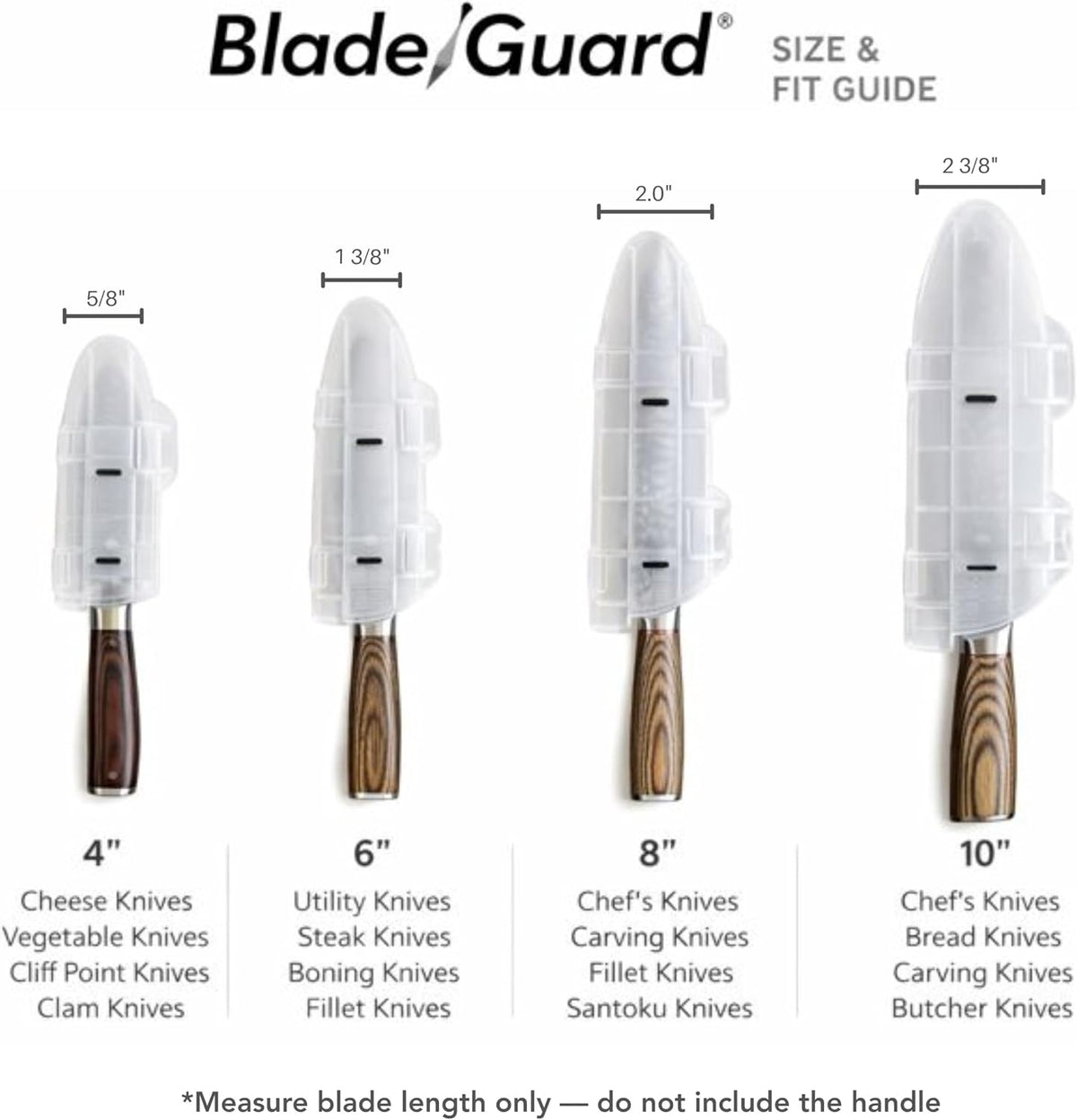 Blade Guard™ 4'' Locking Kitchen Knife Blade Protector