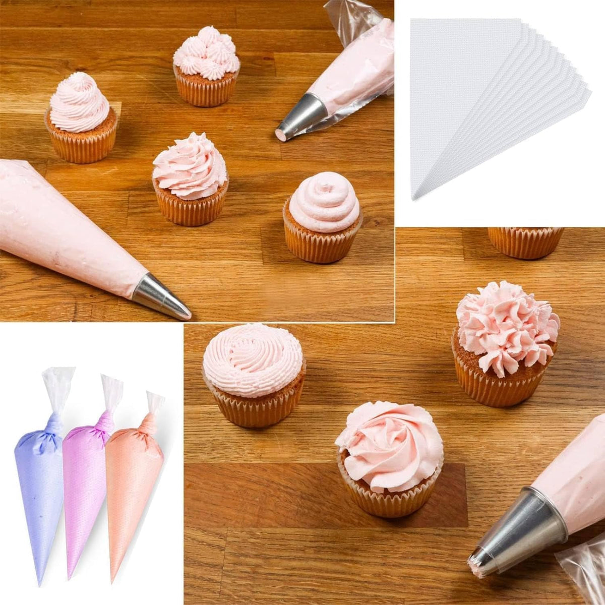 Mini Piping Bags, Disposable 7.6in Small Piping Bags 200pcs