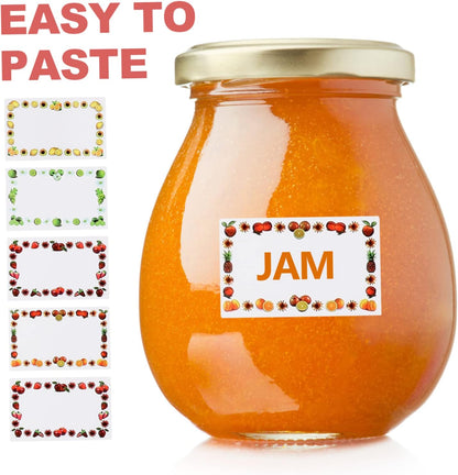 OSALADI Waterproof Self-Adhesive Date Stickers for Food Containers 500 Sheets Removable Label Stickers Oil-Resistant for Pantry Organization and Bottles