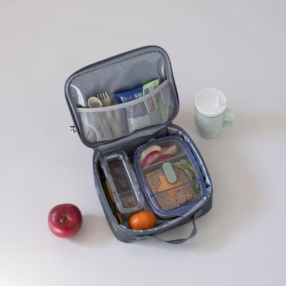 Tiny Twinkle Insulated Lunch Box for Girls and Boys | Durable and Reusable for School & Travel | Ages 3 and Up | Waterproof and Easy to Clean | PFAs and BPA Free（Boho Rainbow）