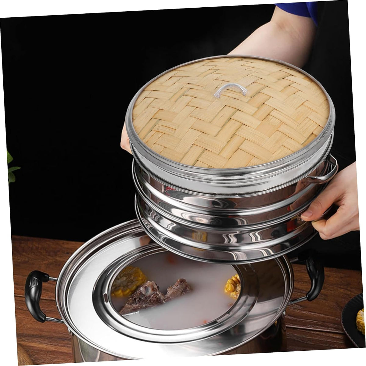 Bamboo Steamer Basket Cover Bamboo Steamer Cover Lid Replacement