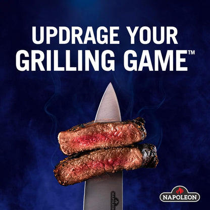 Napoleon BBQ Grill Accessory - Stainless Steel Grid Scraper - 62031 - Stainless Steel, Double Sided Head for Different Grate Sizes, Hanging Loop, Grill Scraper