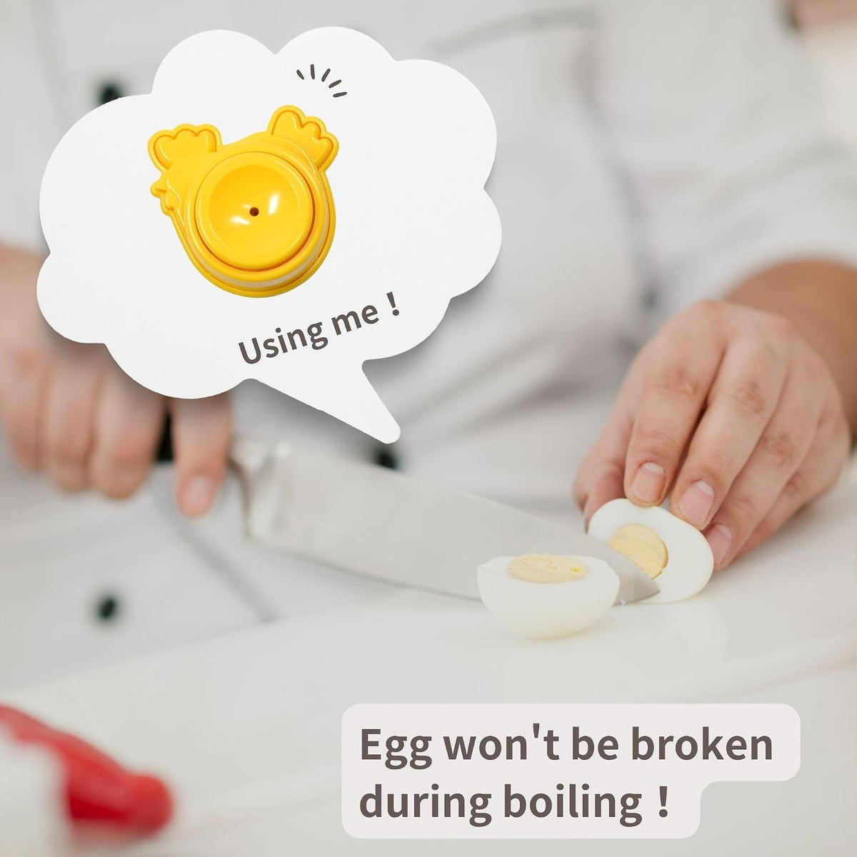 Egg Piercer for Hard Boiled Eggs Prep, Prevents Shell Cracking, Seki Japan