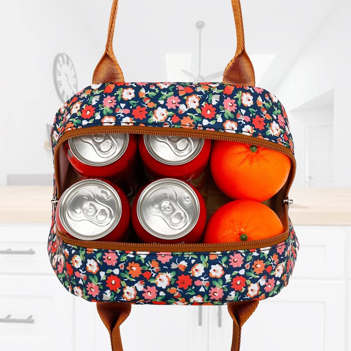 FlowFly Insulated Lunch Cooler Bag - Tote Bag Organizer for Women/Men, Black - Colors A