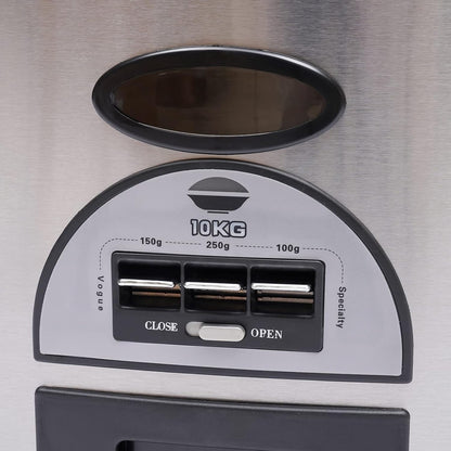 Auto Rice Dispenser Container, Stainless Steel Rice Dispenser, 15kg/33lb Large Capacity Automatic Rice Storage Container Kitchen Rice Dispenser Countertop, Silver