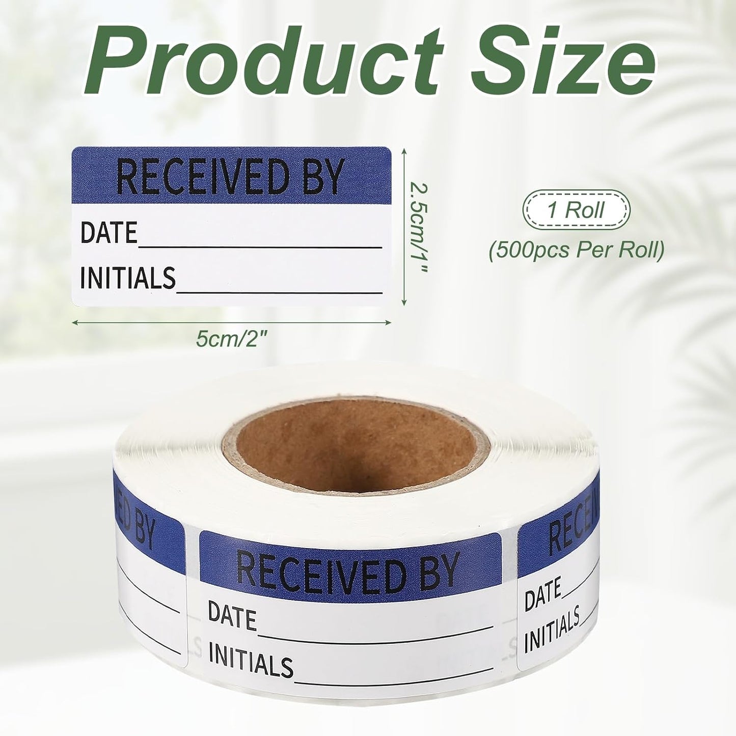 PATIKIL 500 Pcs Expired Date Label Stickers Roll, 2 x 1 Inch Removable Inventory Labels Adhesive Food Sticker Roll for Marking Organizing Inventory and Food Container, White and Black