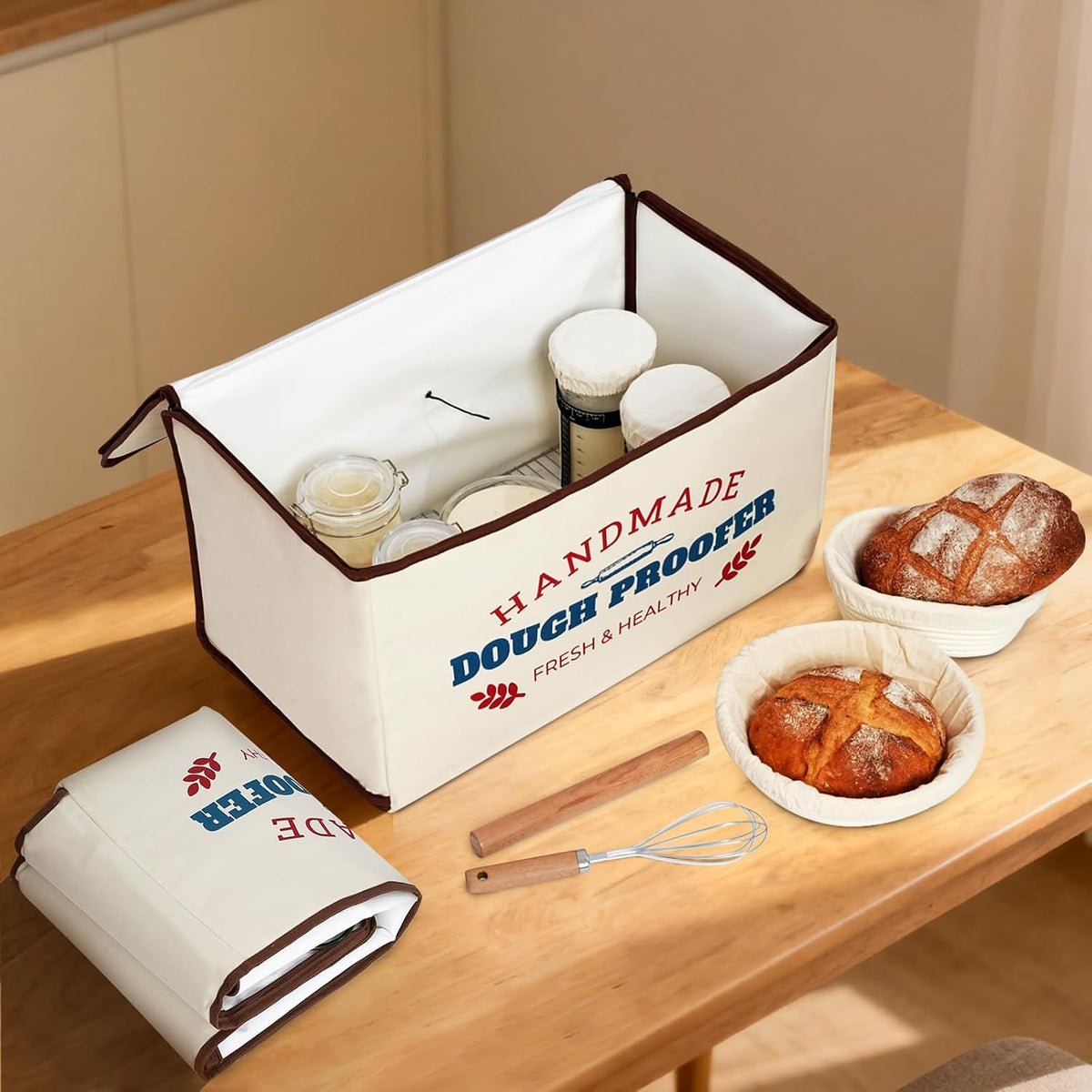 Extra Large Dough Proofing Box50-130°F, 3-Sided Heat 24HTimer