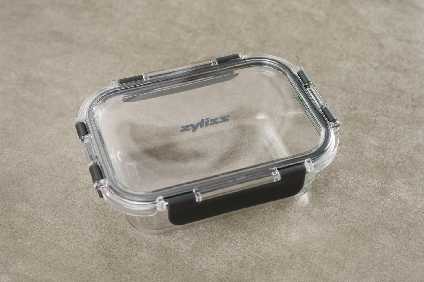 Zyliss Glass Food Storage Container 12.5oz, Shatter Resistant Borosilicate Glass, Airtight Leakproof Tritan Lid, BPA Free, Microwave, Freezer & Dishwasher Safe