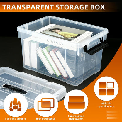 2 Packs 84 Quarts Heavy Duty Storage Bins with Wheels Lids, Plastic Storage Containers - Locking Lid, Stackable Clear Bins for Garage/Closet (2, 84 Qt.)