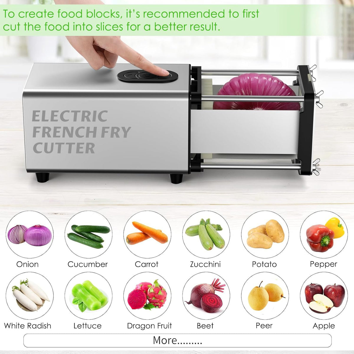 YOTAN Electric French Fry Cutter, French Fry Cutter Stainless Steel