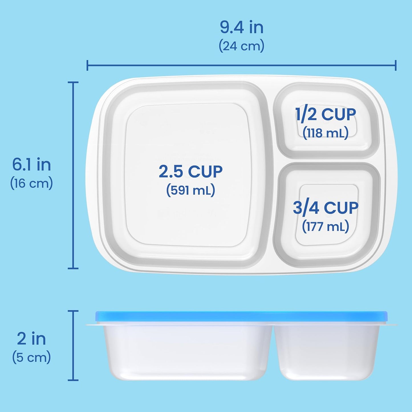 Bentgo Easyboxes - Original Stackable Lunch Boxes - Reusable 3-Compartment Food Containers for Kids and Adults - Bento Lunch Box for Meal Prep, School, & Work - BPA Free, Set of 4 (Earth Tones)