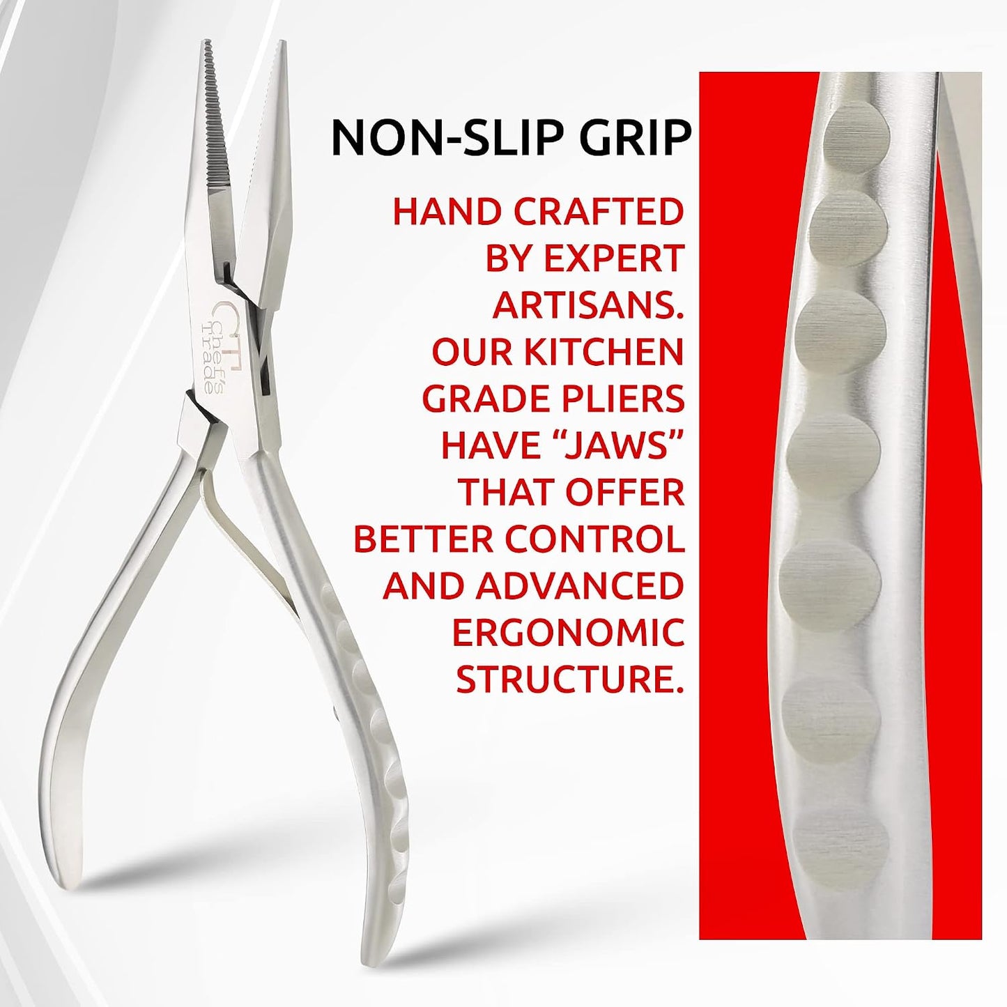 Fish Bone Pliers/Tweezers Stainless Steel Washable (plasma)