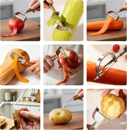 3 Pcs Fruit & Vegetable Peeler Set